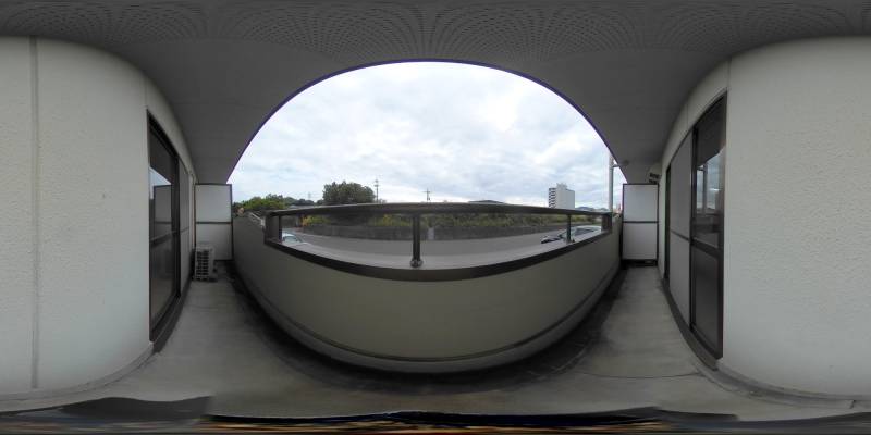 パノラマ画像バルコニー