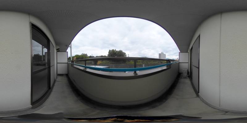 パノラマ画像バルコニー