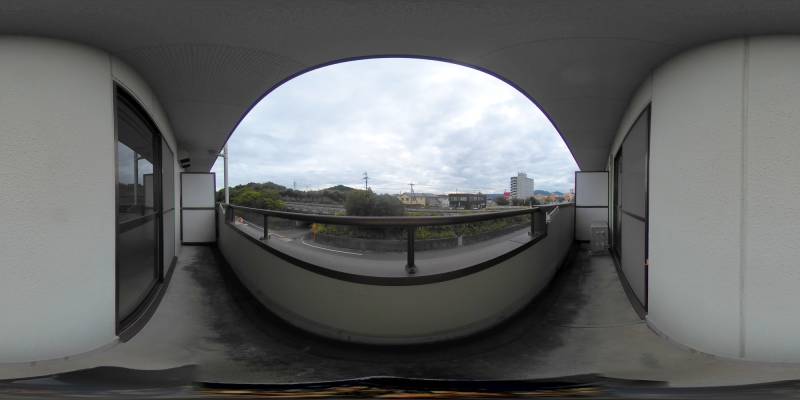 パノラマ画像バルコニー