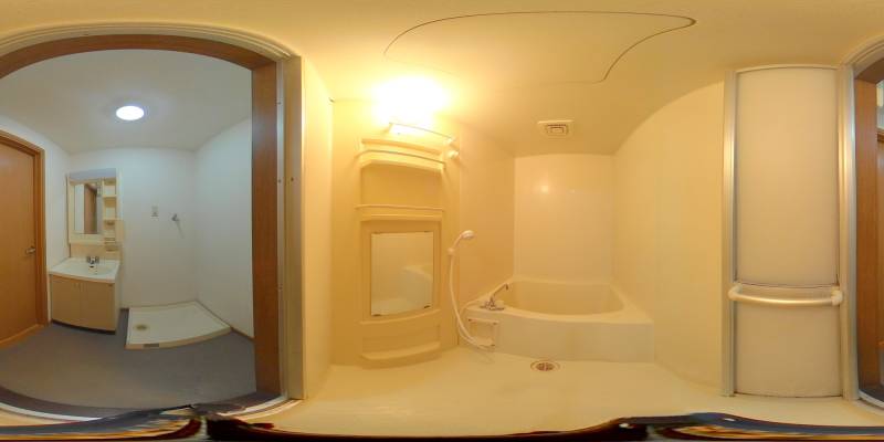 パノラマ画像バスルーム