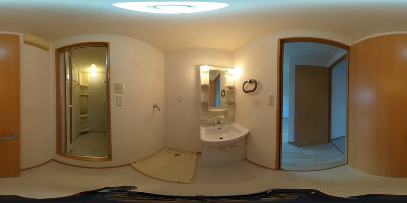 パノラマ画像洗面所