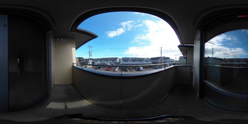 パノラマ画像バルコニー