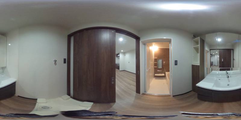 パノラマ画像洗面所