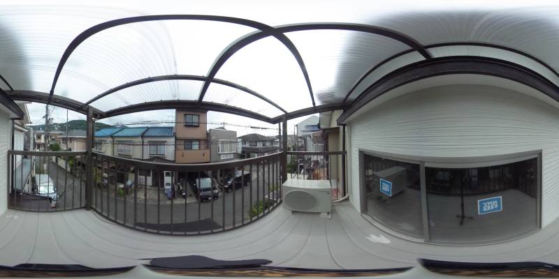 パノラマ画像バルコニー