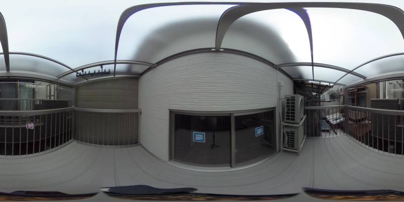 パノラマ画像バルコニー