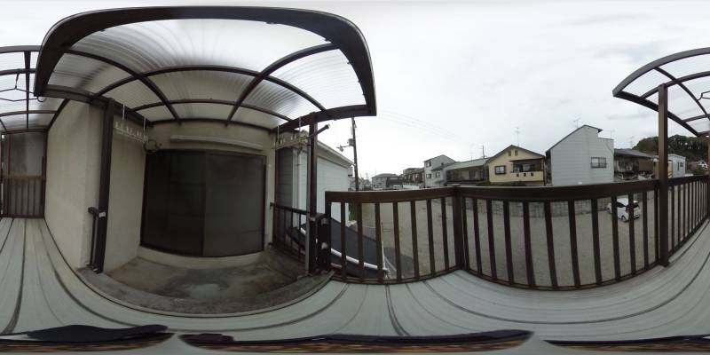 パノラマ画像バルコニー