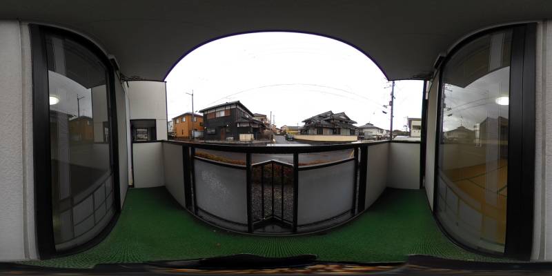 パノラマ画像バルコニー