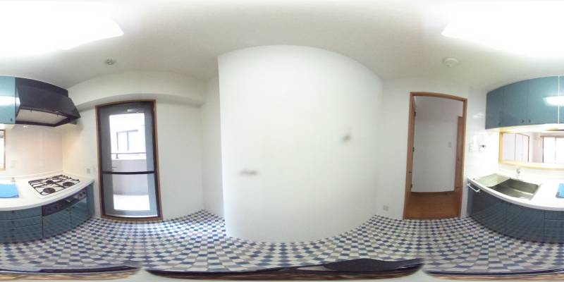 パノラマ画像キッチン