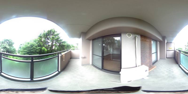 パノラマ画像バルコニー