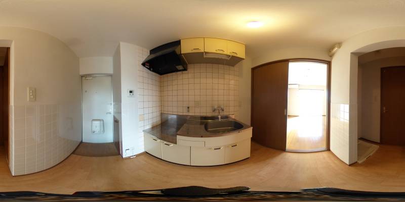 パノラマ画像キッチン