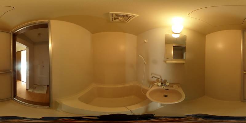 パノラマ画像バスルーム