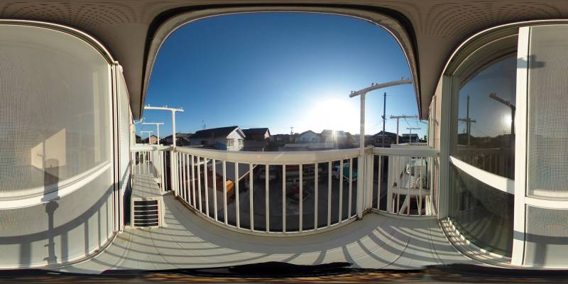 パノラマ画像バルコニー