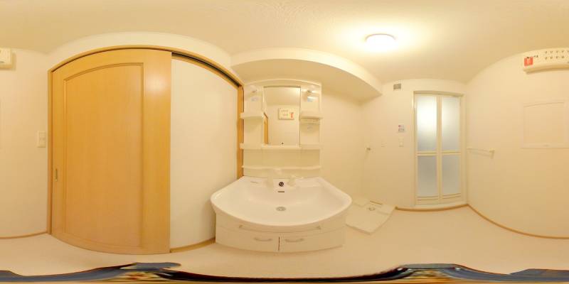 パノラマ画像洗面所