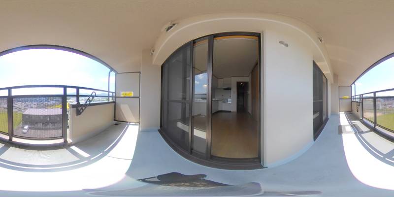 パノラマ画像バルコニー