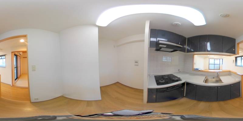 パノラマ画像キッチン
