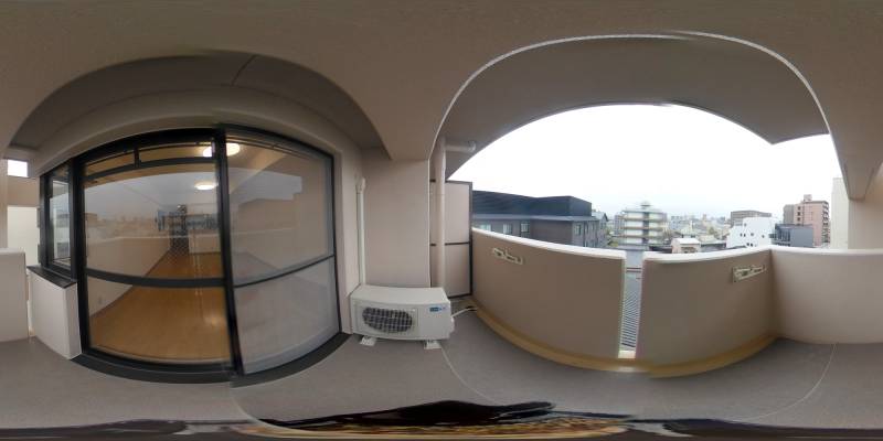 パノラマ画像バルコニー