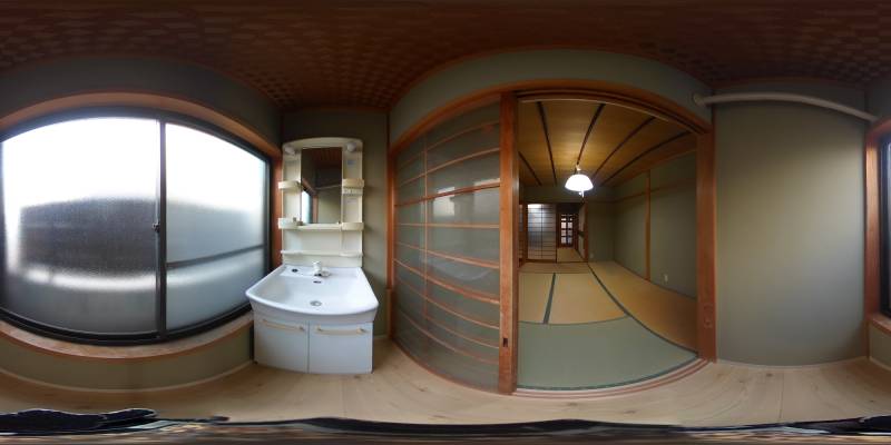 パノラマ画像洗面所