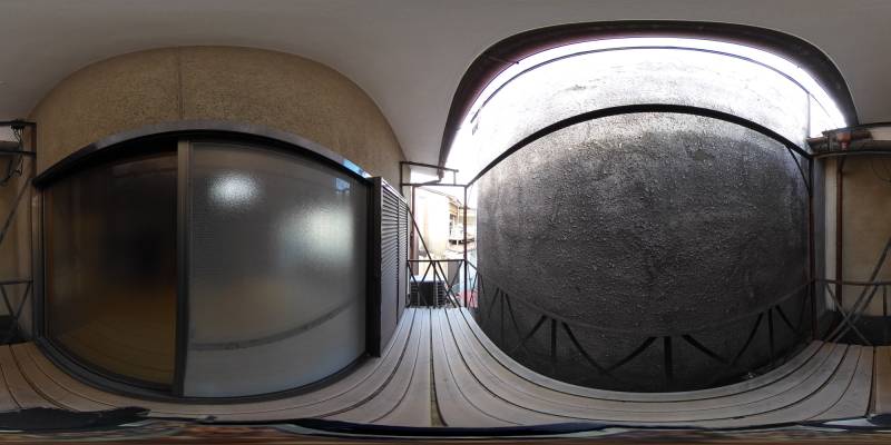 パノラマ画像バルコニー