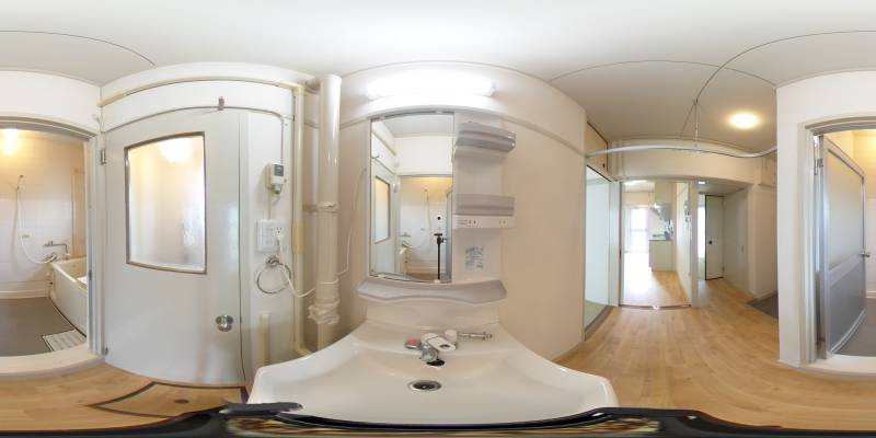 パノラマ画像洗面所