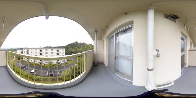 パノラマ画像バルコニー