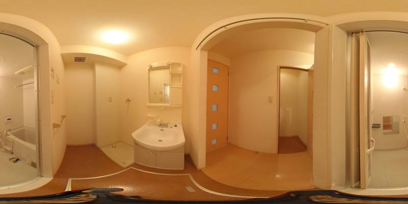 パノラマ画像洗面所