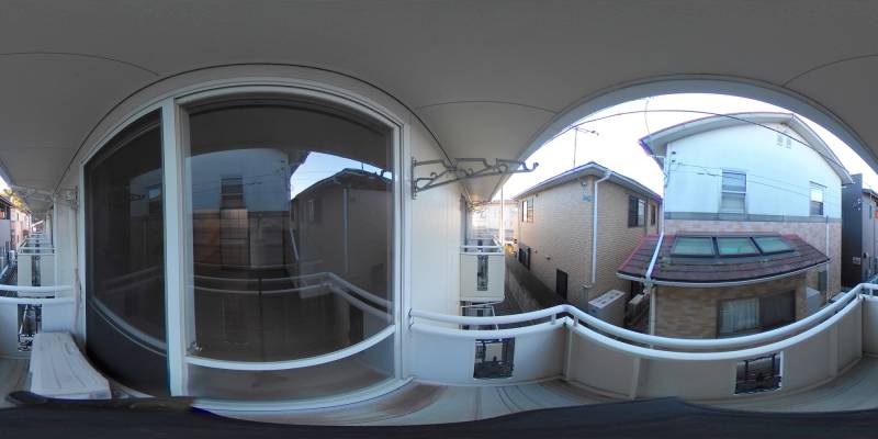 パノラマ画像バルコニー