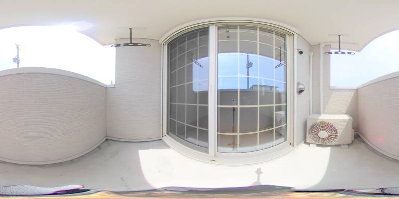 パノラマ画像バルコニー