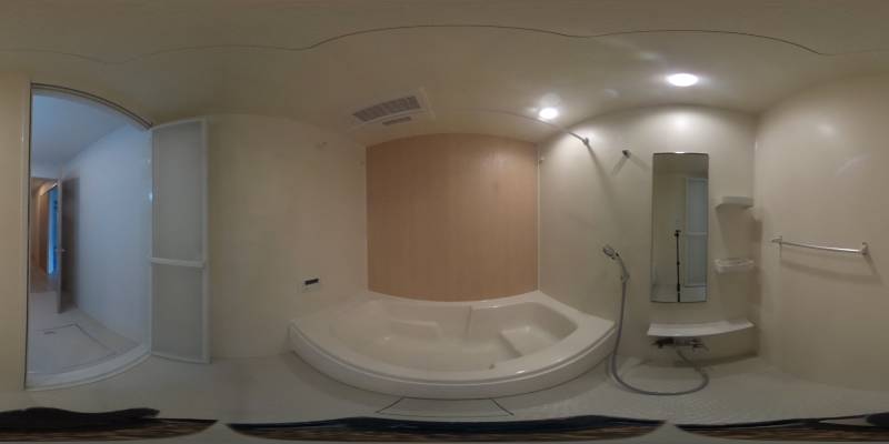 パノラマ画像バスルーム