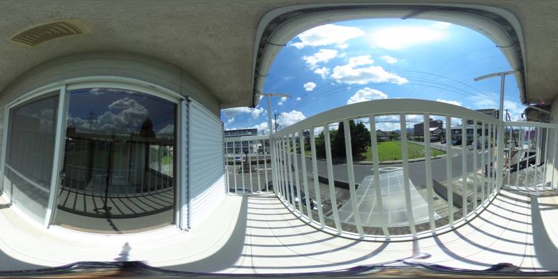 パノラマ画像バルコニー