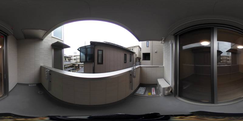 パノラマ画像バルコニー