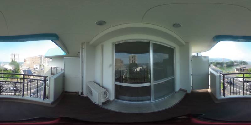 パノラマ画像バルコニー