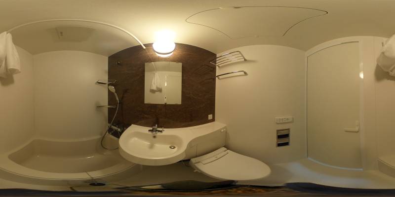 パノラマ画像バスルーム