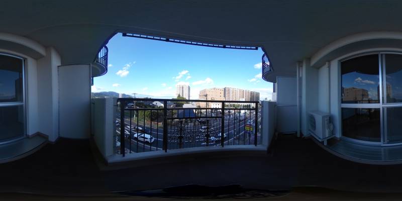 パノラマ画像バルコニー