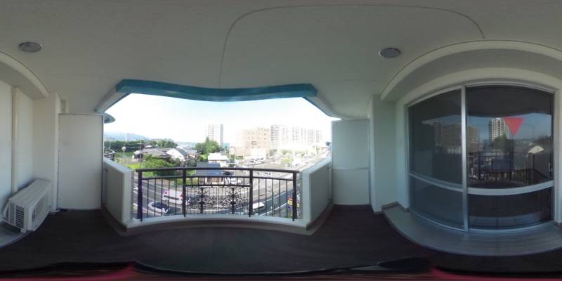 パノラマ画像バルコニー