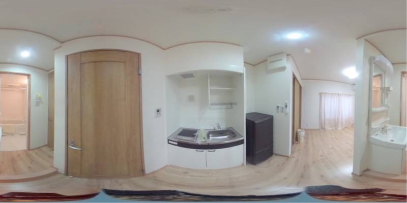 パノラマ画像キッチン