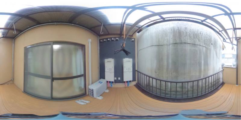 パノラマ画像バルコニー