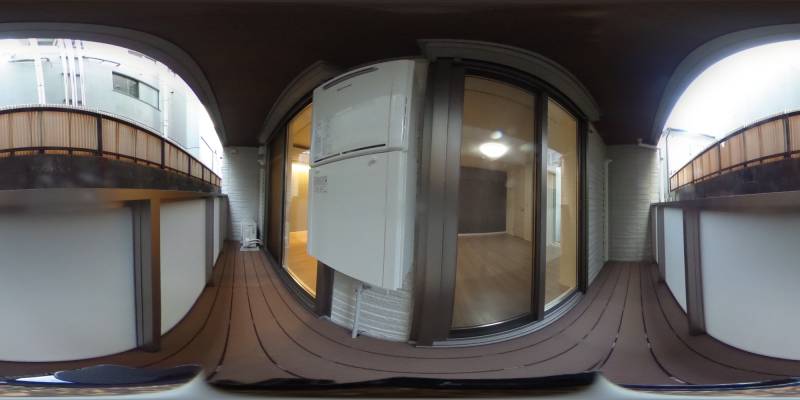 パノラマ画像バルコニー