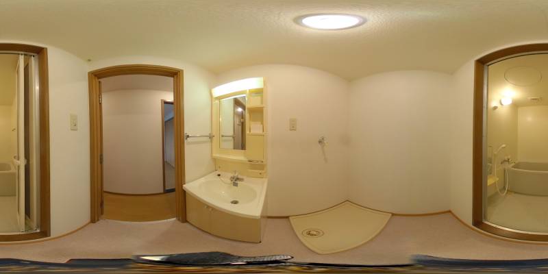 パノラマ画像洗面所