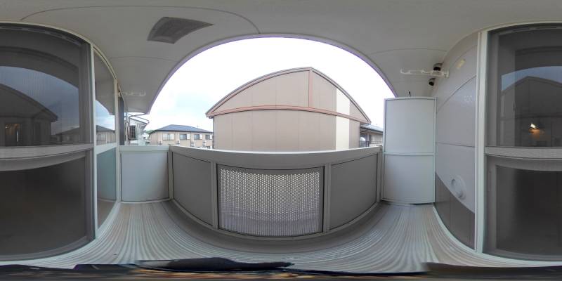 パノラマ画像バルコニー