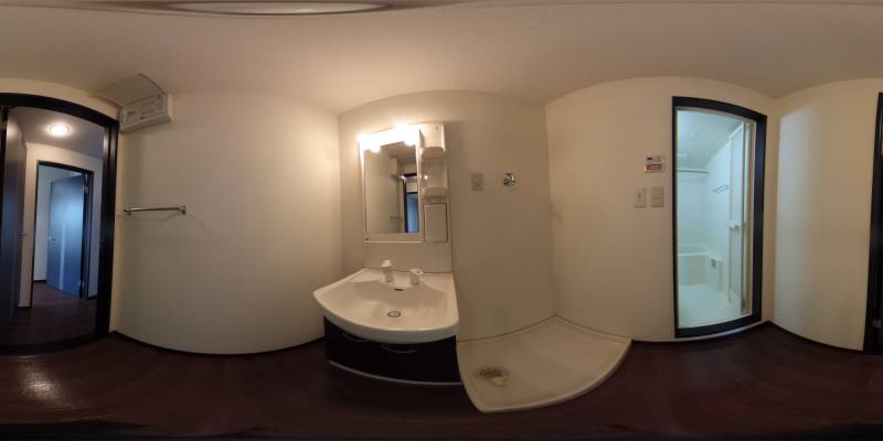 パノラマ画像洗面所