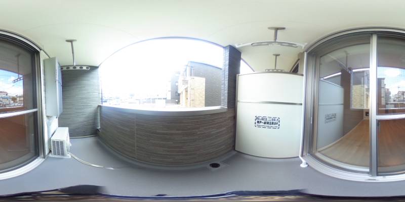 パノラマ画像バルコニー