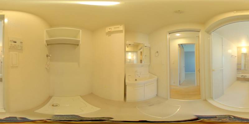 パノラマ画像洗面所