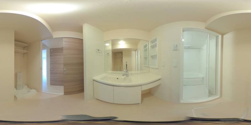 パノラマ画像洗面所