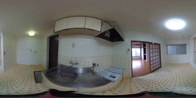 パノラマ画像キッチン