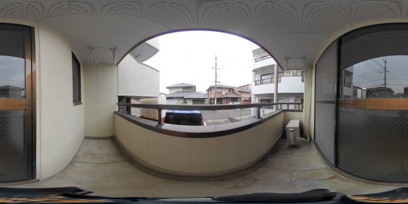 パノラマ画像バルコニー