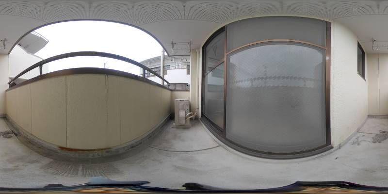 パノラマ画像バルコニー