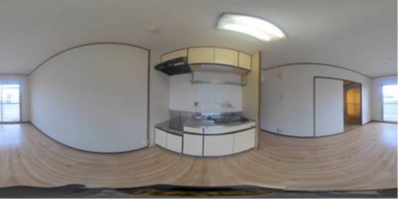 パノラマ画像キッチン