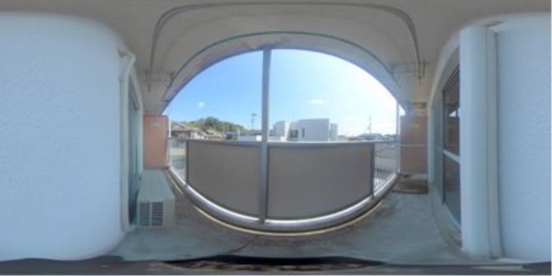 パノラマ画像バルコニー