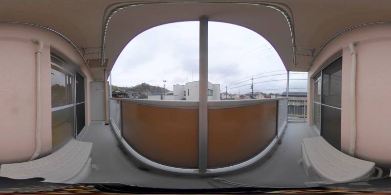 パノラマ画像バルコニー