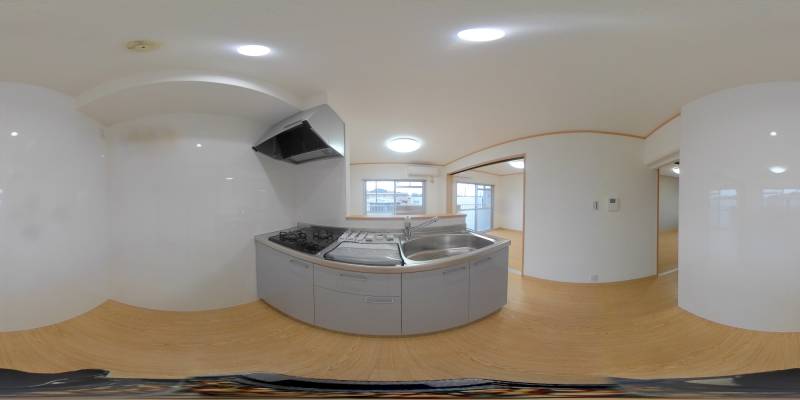 パノラマ画像キッチン